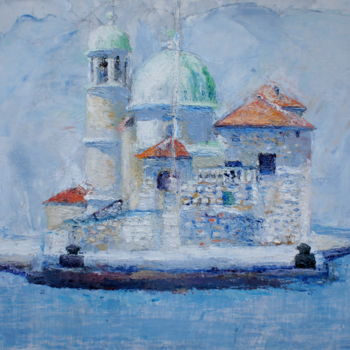 Painting titled "Gospa od Skrpjela -…" by Dzogaz, Original Artwork, Oil