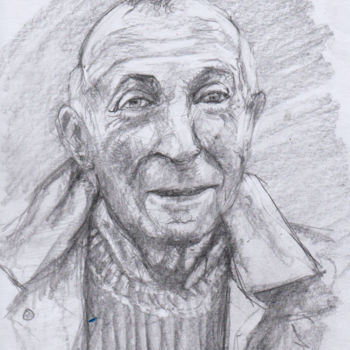 Zeichnungen mit dem Titel "Portrait eines Mane…" von Dzogaz, Original-Kunstwerk, Graphit