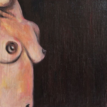 Painting titled "Naked Soul" by Dzovig Arnelian, Original Artwork, Acrylic