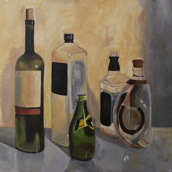 Pittura intitolato "Empty Drinks" da Dzovig Arnelian, Opera d'arte originale, Acrilico