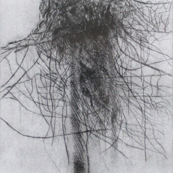 Printmaking titled "The Ghost – Bourj H…" by Dzovig Arnelian, Original Artwork, Etching