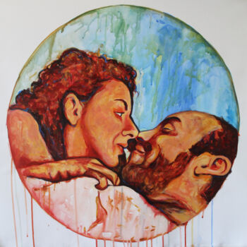 "A romantic scene" başlıklı Tablo Dzovig Arnelian tarafından, Orijinal sanat, Akrilik