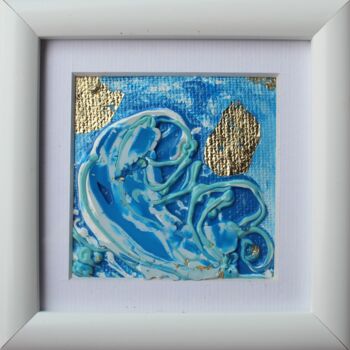 Pittura intitolato "A blue wave" da Dzovig Arnelian, Opera d'arte originale, Acrilico