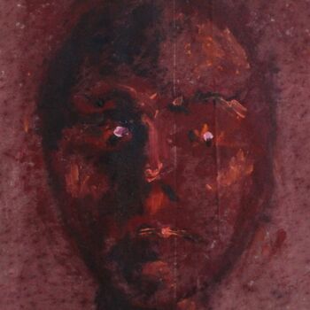 Peinture intitulée "Face II" par Dzovig Arnelian, Œuvre d'art originale, Acrylique
