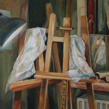 Painting titled "Still life" by Anastazja Dżupina, Original Artwork, Oil