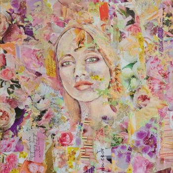 Collagen mit dem Titel "May" von Elena Potapova, Original-Kunstwerk, Collagen