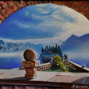 Peinture intitulée "landscape Montenegro" par Katerina Bogomazova, Œuvre d'art originale, Huile