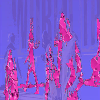 「The Pink Rush」というタイトルのデジタルアーツ Seyyed Mohsen Shahidiによって, オリジナルのアートワーク, 2Dデジタルワーク