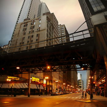 Фотография под названием "Metro Wells Chicago" - E4sound, Подлинное произведение искусства, Цифровая фотография