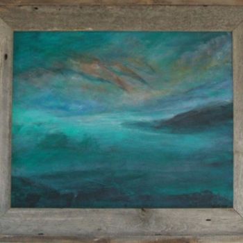 Painting titled "Sea Island" by Art By Linda, Original Artwork, Oil