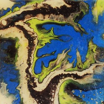 Peinture intitulée "Mangrove" par Earthurart, Œuvre d'art originale, Acrylique