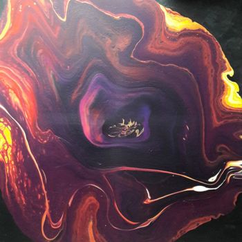 Peinture intitulée "Ibiscus" par Earthurart, Œuvre d'art originale, Acrylique