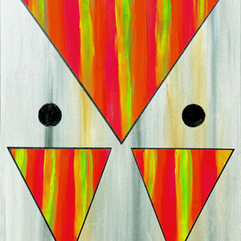 Schilderij getiteld "Missiles Lashes" door Eitai Mordechai (EArts), Origineel Kunstwerk, Acryl