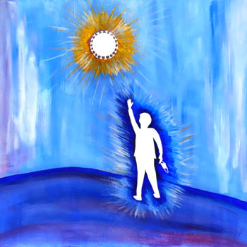 Painting titled "Corona Dream" by Eitai Mordechai (EArts), Original Artwork, Acrylic