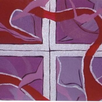 Malerei mit dem Titel "Lavender" von Chaundra Saenz, Original-Kunstwerk, Öl