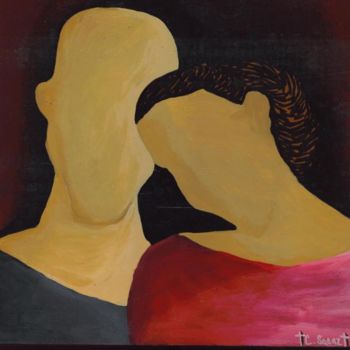 Painting titled "Adoration" by Chaundra Saenz, Original Artwork