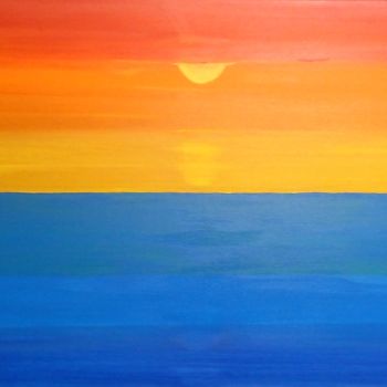 Pintura intitulada "Golden Morning" por Belattar, Obras de arte originais, Acrílico