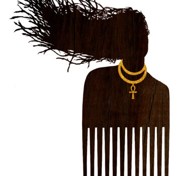 Digital Arts titled "Afro Princess Ada -…" by Eben Kela, Original Artwork, 2D Digital Work