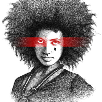 Digital Arts titled "Afro Princess Alexi…" by Eben Kela, Original Artwork, 2D Digital Work