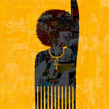 Arts numériques intitulée "Afro power - Collec…" par Eben Kela, Œuvre d'art originale, Travail numérique 2D