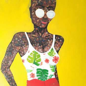 Malerei mit dem Titel "Ana pa Ohenmaa (Sun…" von Ebenezer Kwesi Ofori Appiah, Original-Kunstwerk, Acryl