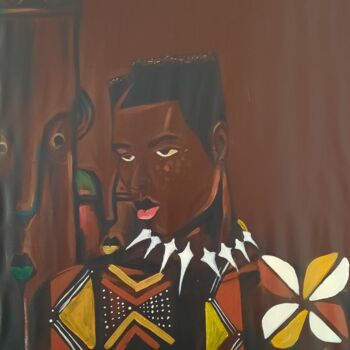 제목이 "Wakanda"인 미술작품 Ebenezer Kwesi Ofori Appiah로, 원작, 아크릴