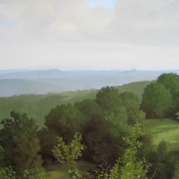 Painting titled "Ausblick, Pfrondorf" by Eb, Original Artwork