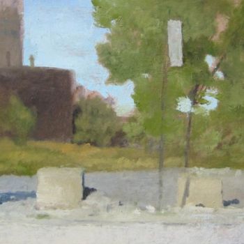 Painting titled "Concrete blocks" by Eb, Original Artwork