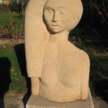 Escultura intitulada "L'EGYPTIENNE" por Bernard Lougarre, Obras de arte originais