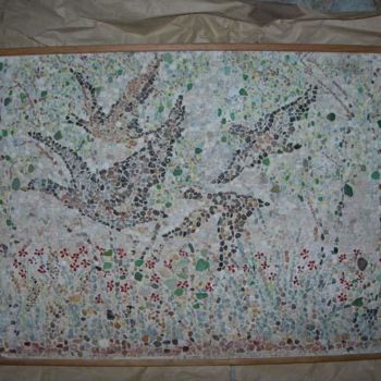 Artisanat intitulée "Vol de canards sauv…" par Bernard Lougarre, Œuvre d'art originale