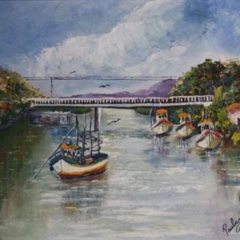Peinture intitulée "ponte rio preto 35x…" par Paula, Œuvre d'art originale