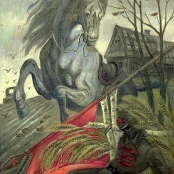 Картина под названием "There, far beyond t…" - Евгений Чекалов, Подлинное произведение искусства, Масло