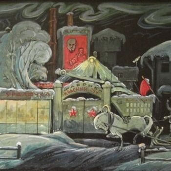 Painting titled "The Apotheosis of t…" by Evgenii Chekalov, Original Artwork, Oil