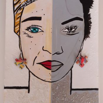Peinture intitulée ""La beauté n'a pas…" par Ecila Rueisel, Œuvre d'art originale, Acrylique Monté sur Plexiglas