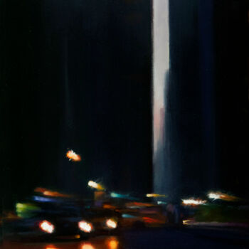 "Columbus Circle Onc…" başlıklı Tablo Ed Little tarafından, Orijinal sanat, Petrol