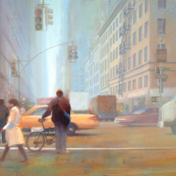 Painting titled "The Delivery" by Ed Little, Original Artwork, Oil