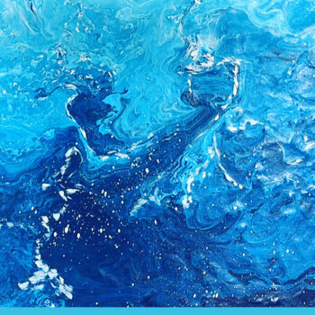 Peinture intitulée "Sea" par Eda Kızmaz, Œuvre d'art originale, Acrylique