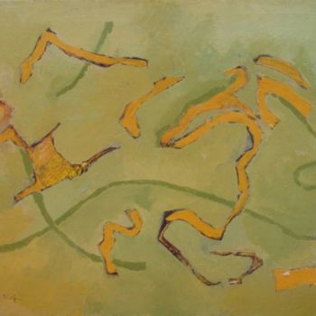 Painting titled "Lying womam" by Eduard Hakobyan, Original Artwork
