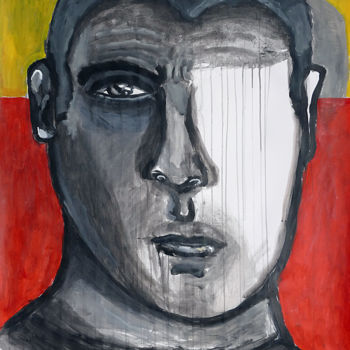Рисунок под названием "Gray" - Eddy Legrand, Подлинное произведение искусства, Акрил
