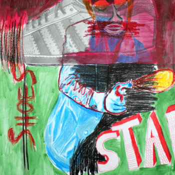 "Star" başlıklı Resim Eddy Legrand tarafından, Orijinal sanat, Akrilik