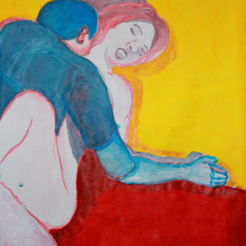 Рисунок под названием "Couple" - Eddy Legrand, Подлинное произведение искусства, Акрил