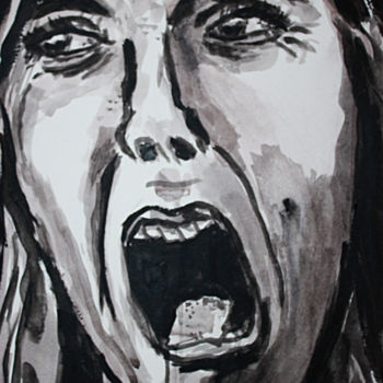 "Screaming 4" başlıklı Resim Eddy Legrand tarafından, Orijinal sanat, Akrilik