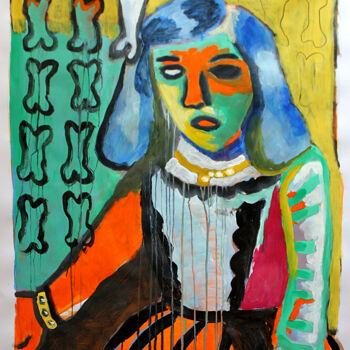 Peinture intitulée "Ménine 3" par Eddy Legrand, Œuvre d'art originale, Acrylique