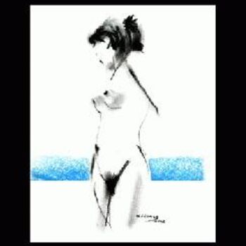 Pintura intitulada "nude series 3 - 3" por Edeguz, Obras de arte originais