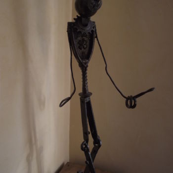 Sculpture intitulée "Dandy" par Edgar Boutanche, Œuvre d'art originale, Métaux