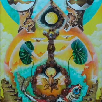 Peinture intitulée "Svadhisthana" par Edgar Guillermo Soteras Figueroa, Œuvre d'art originale, Acrylique Monté sur Châssis e…