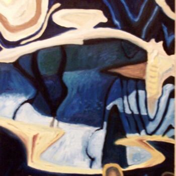 Pintura intitulada "Reflections of the…" por Edgard Loepert, Obras de arte originais, Óleo