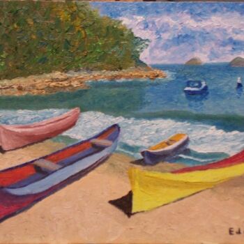 Pintura intitulada "Relax" por Edgard Loepert, Obras de arte originais, Óleo