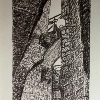 Drawing titled "JAFFA" by Edgard Loepert, Original Artwork, Architecture