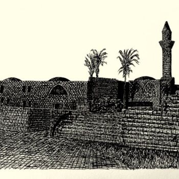 Drawing titled "CAESAREIA 2" by Edgard Loepert, Original Artwork, Architecture